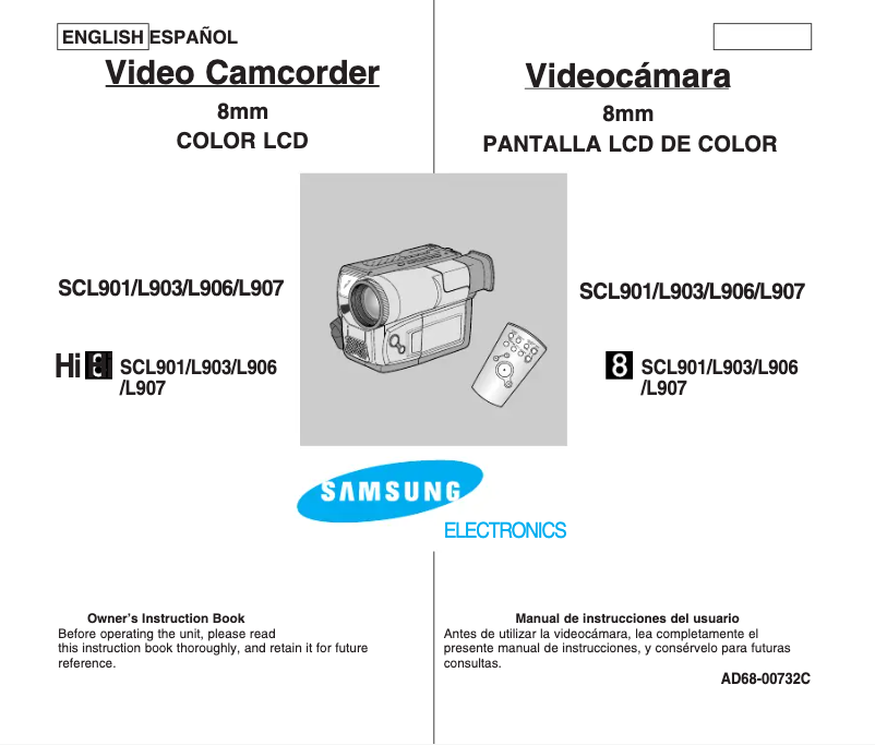 Image de la première page du manuel de l'appareil SC-L903