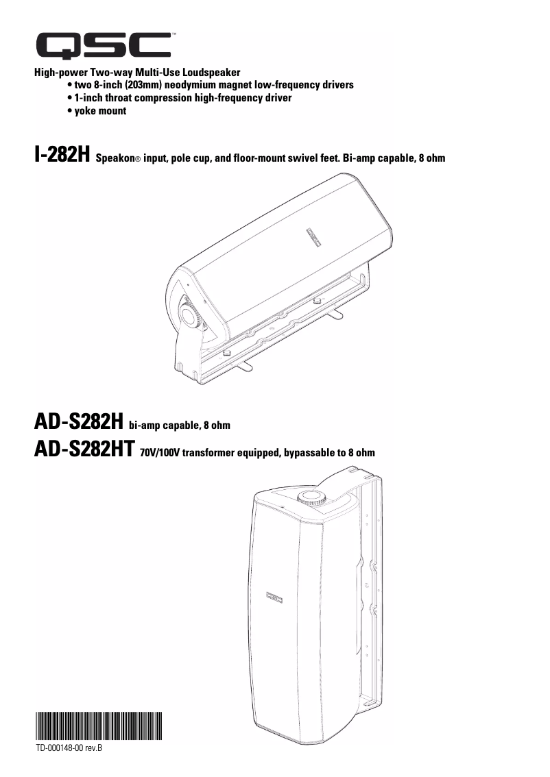 Image de la première page du manuel de l'appareil I-282H