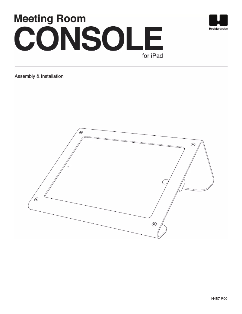 Page 1 de la notice Manuel utilisateur Heckler Design H487-GW