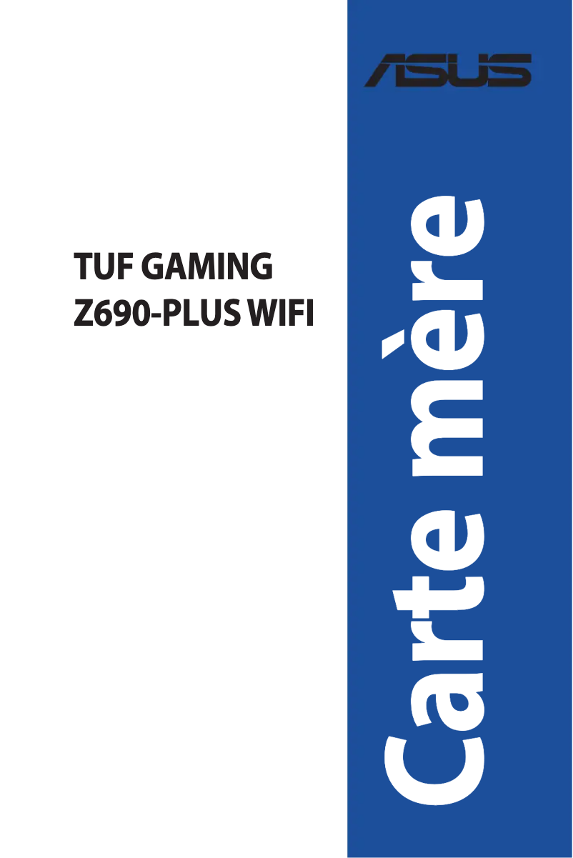 Page 1 de la notice Manuel utilisateur Asus TUF Gaming Z690-Plus WIFI