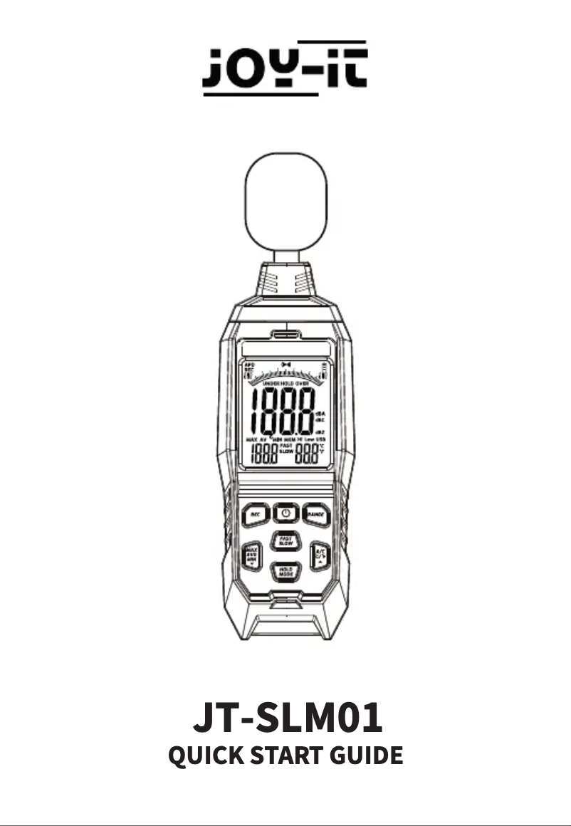 Image de la première page du manuel de l'appareil JT-SLM01