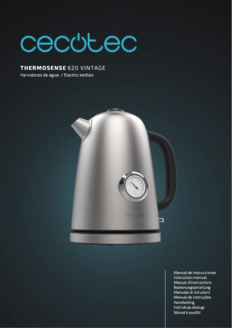 Page n°1 - Manuel utilisateur Cecotec Thermosense 620 Vintage