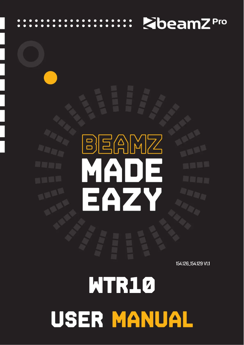 Página 1 del manual Manual de usuario BeamZ WTR10-5