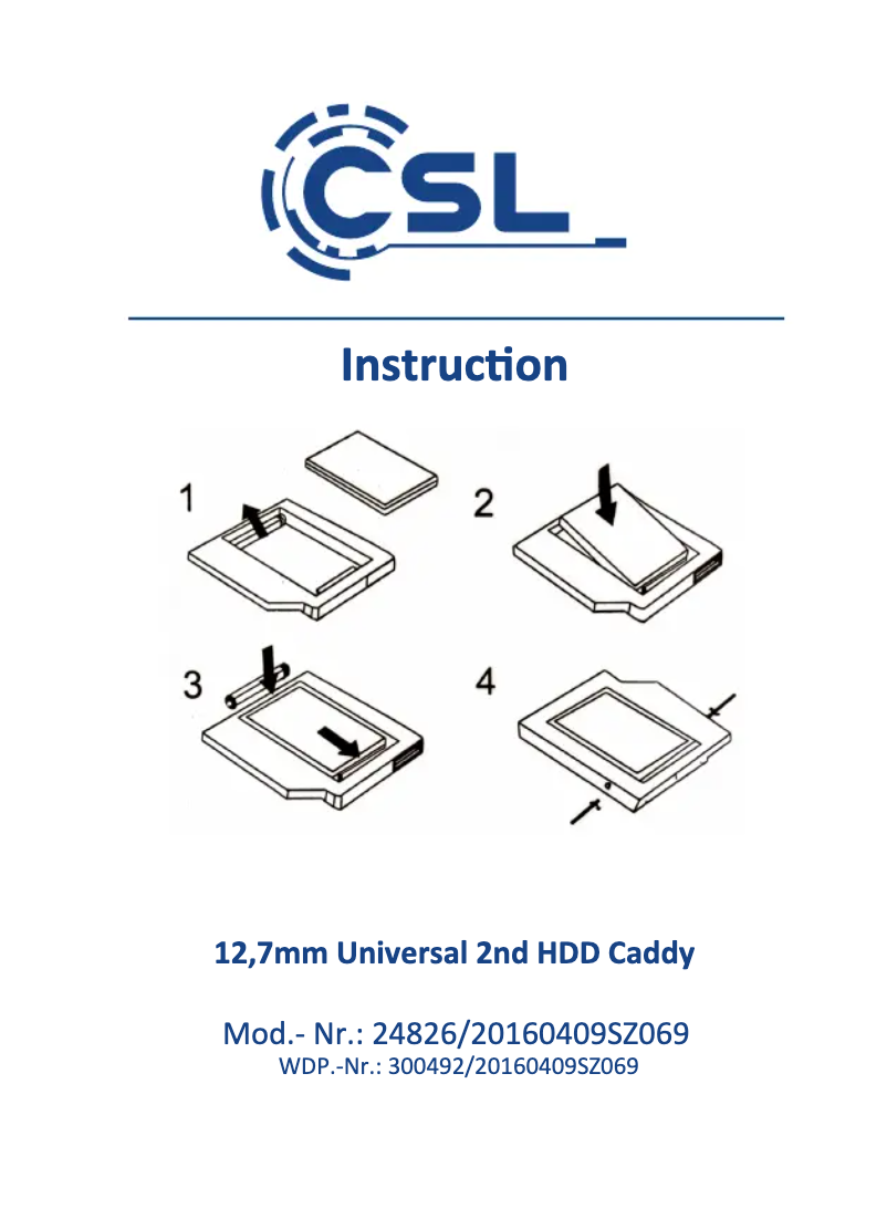 Page n°1 - Manuel utilisateur CSL 300492