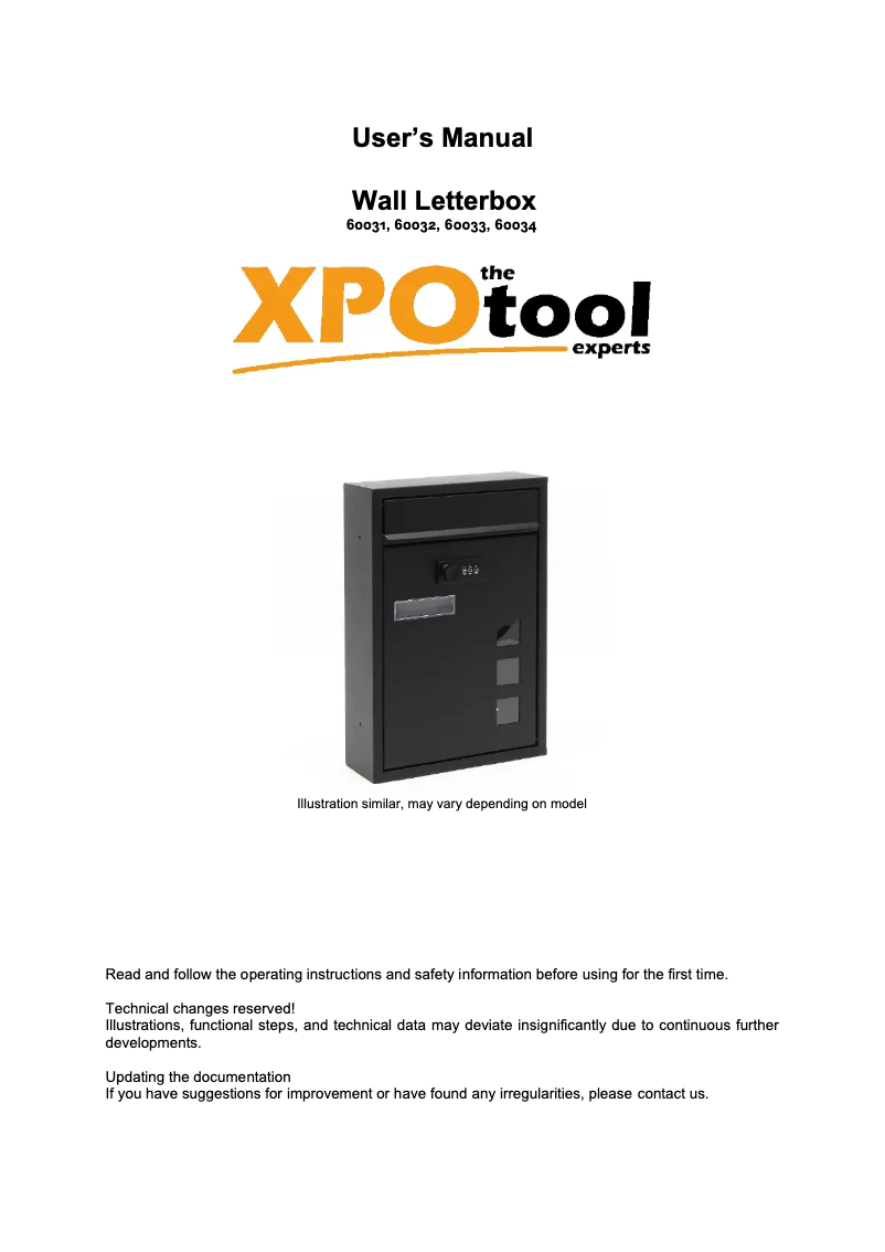 Image de la première page du manuel de l'appareil 60034