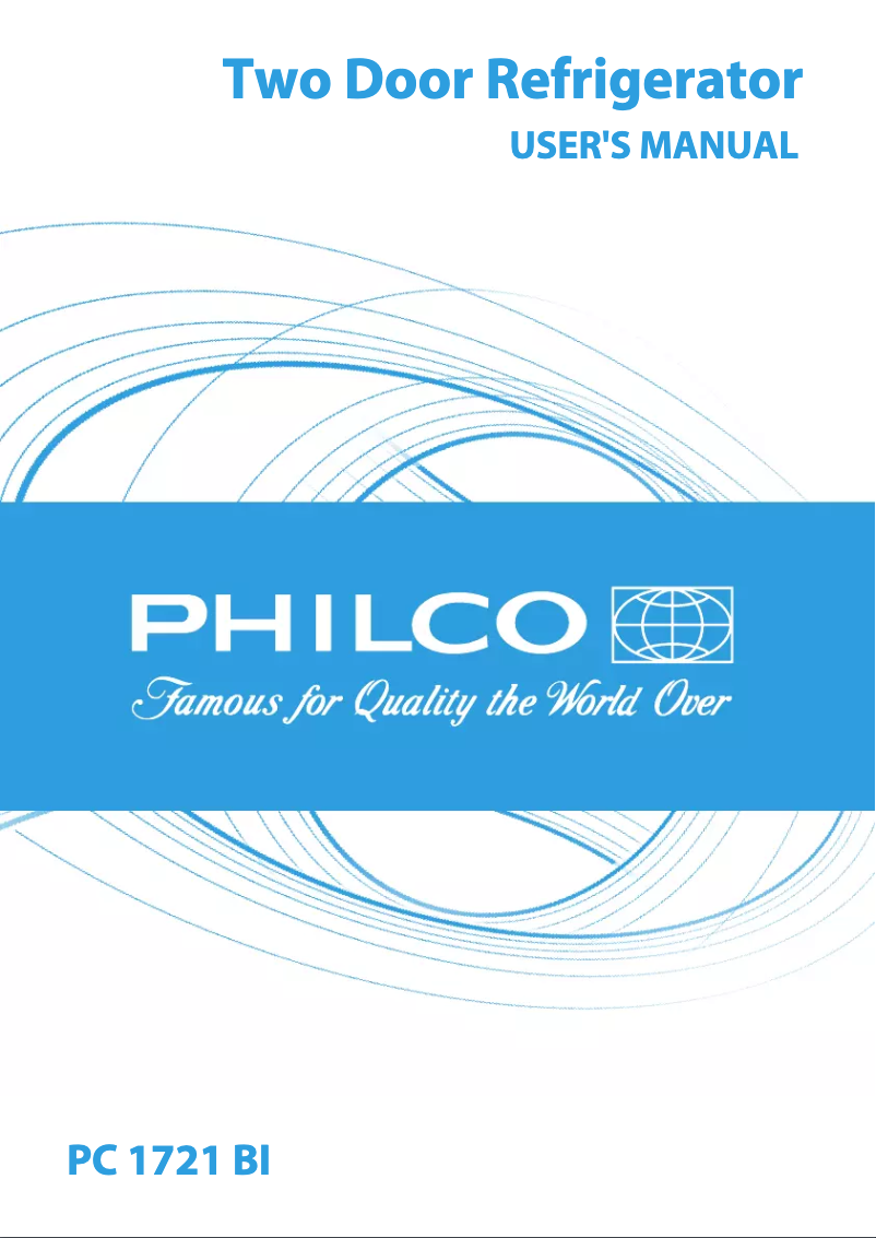 Page 1 de la notice Manuel utilisateur Philco PC 1721 BI