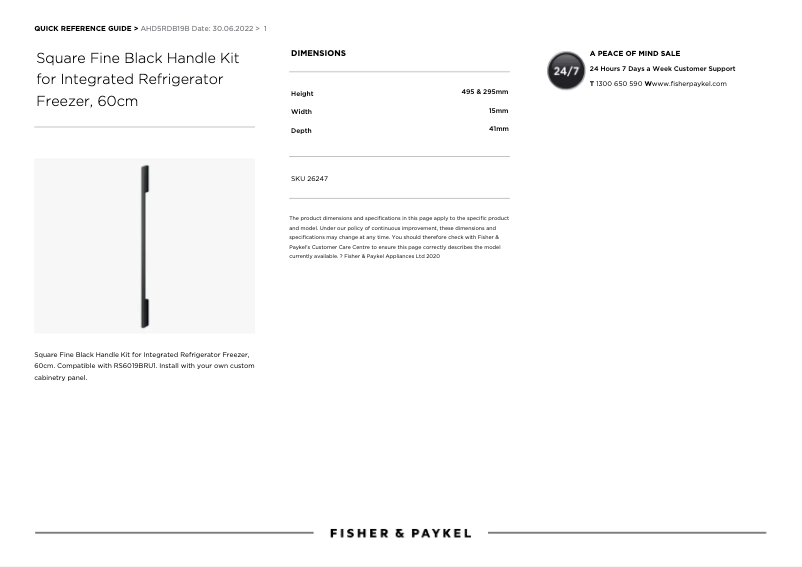 Image de la première page du manuel de l'appareil AHD5RDB19B