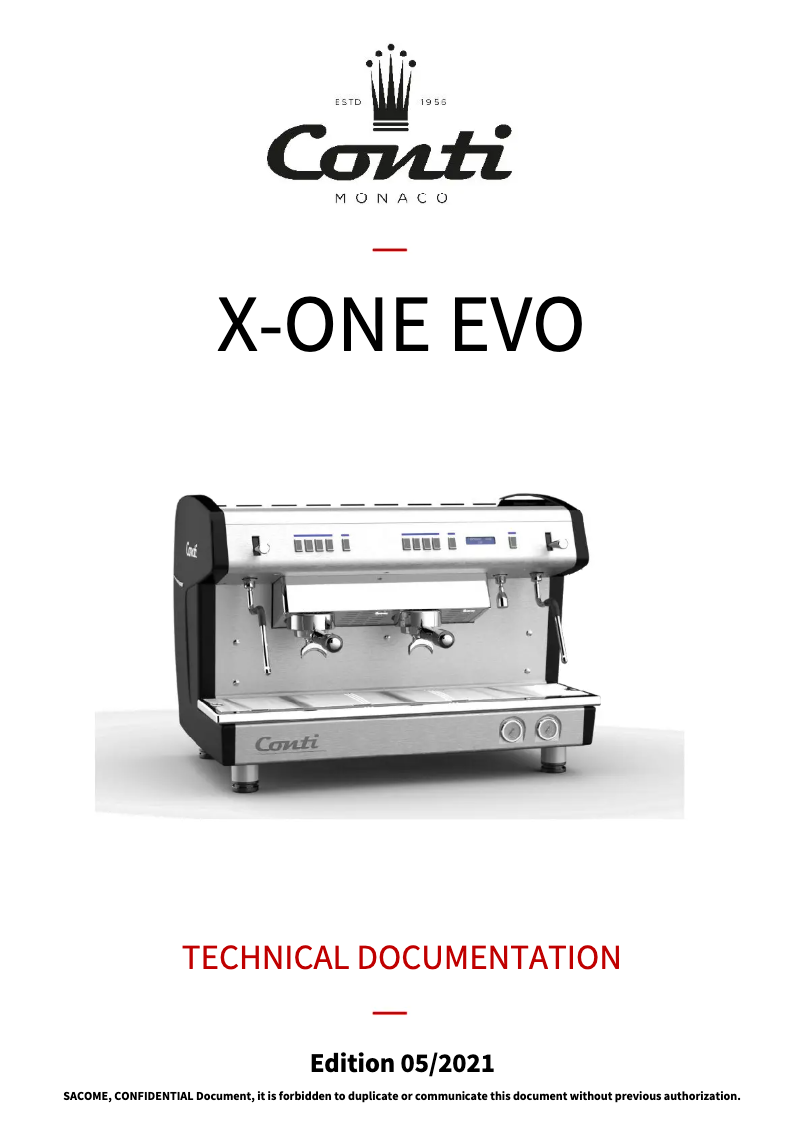 Page n°1 - Manuel utilisateur Conti X-One Evo