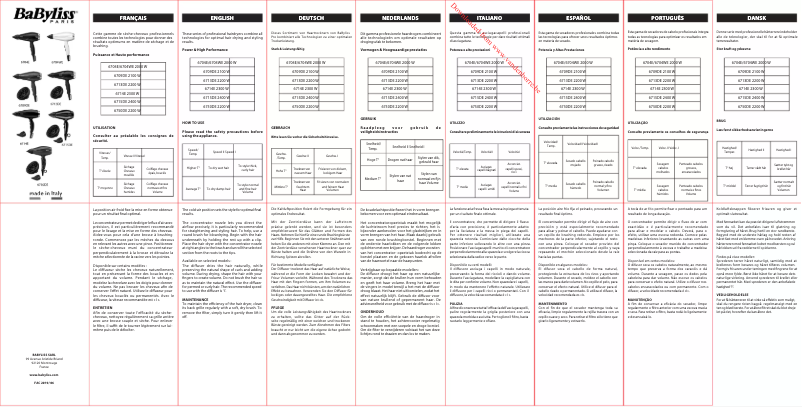 Image de la première page du manuel de l'appareil Compact Pro 2400 6715DE