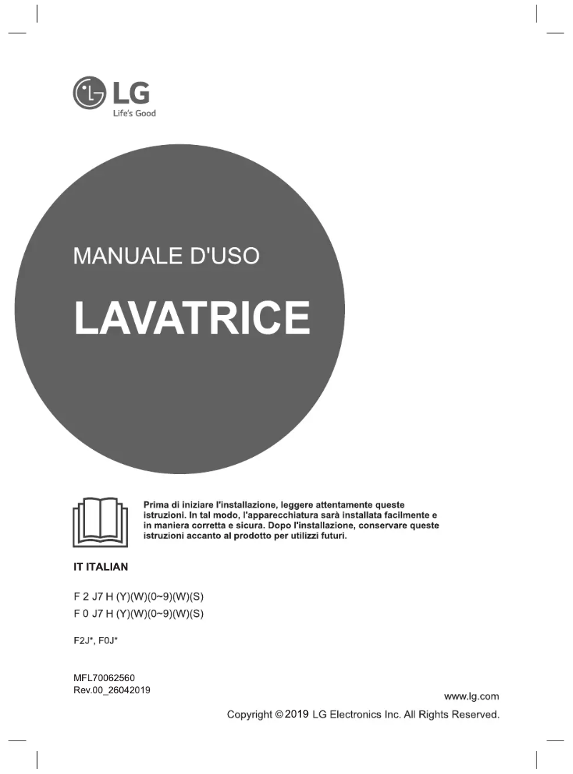 Página 1 del manual Manual de usuario LG F2J7HY1W