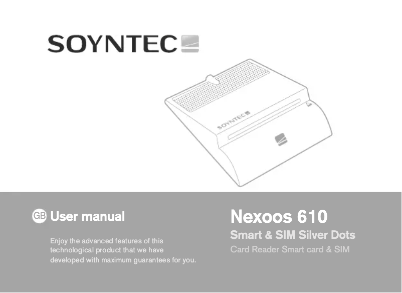 Imagen de la primera página del manual del dispositivo Nexoos 610