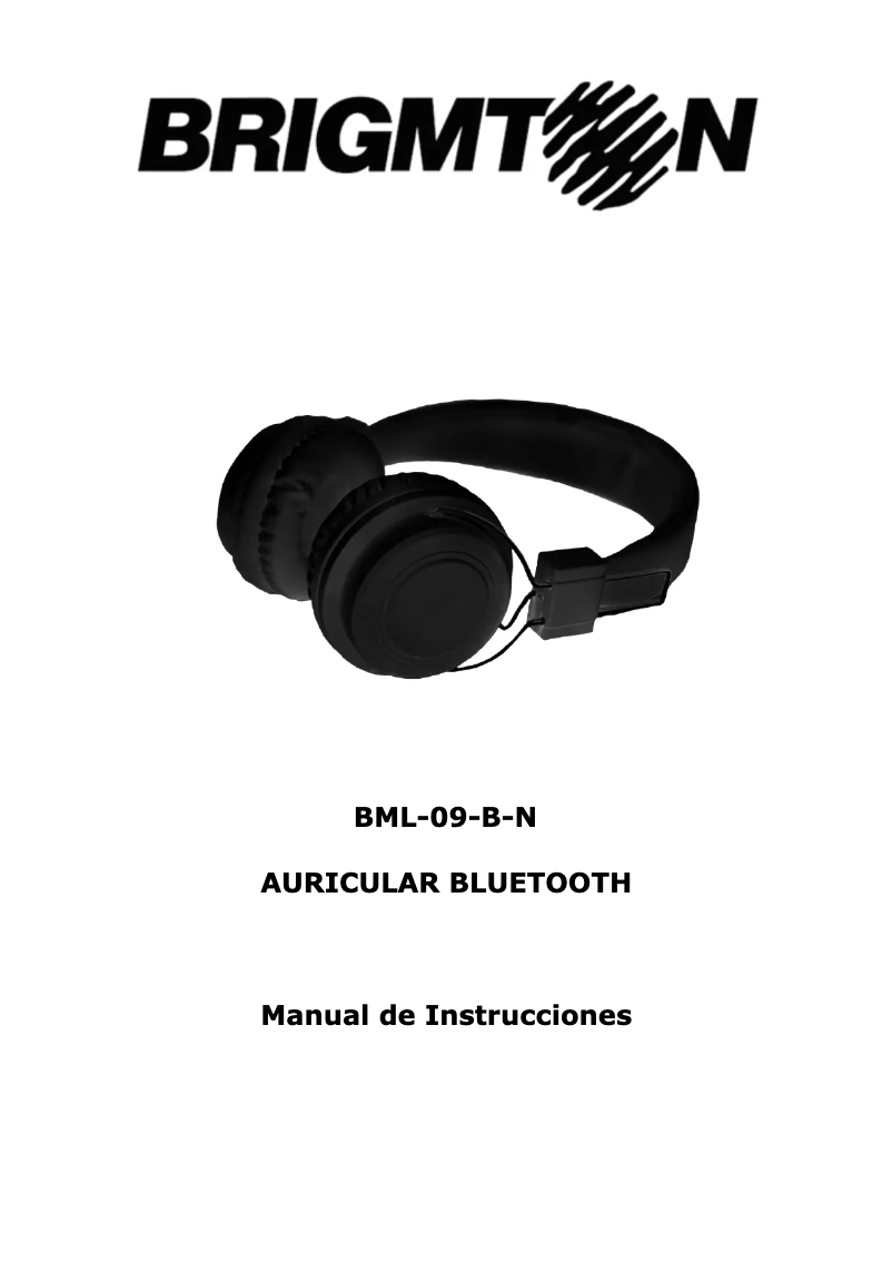 Page n°1 - Manuel utilisateur Brigmton BML-09-B