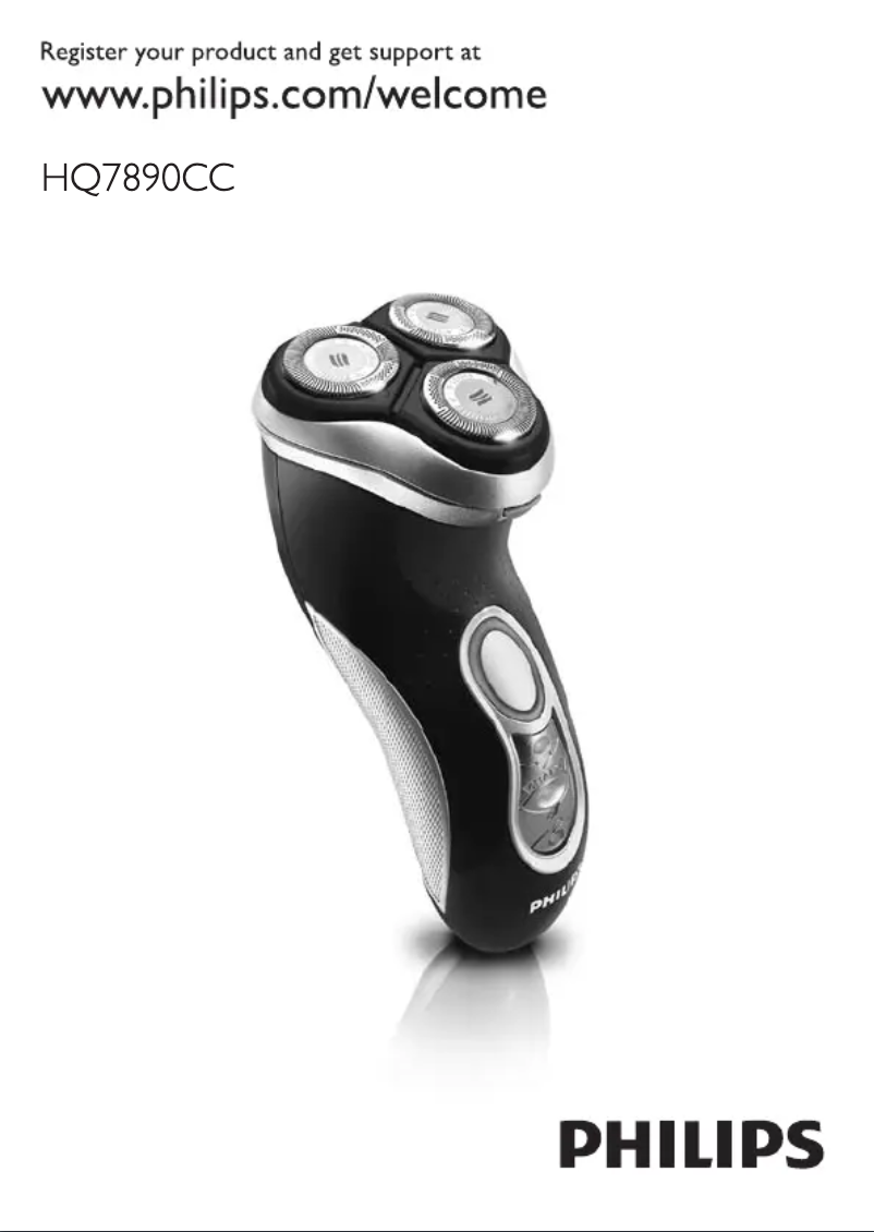 Page 1 de la notice Manuel utilisateur Philips HQ7890