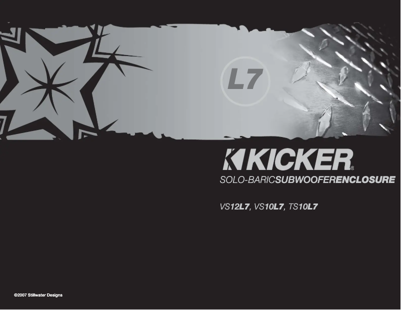 Image de la première page du manuel de l'appareil Solo-Baric VS10L7