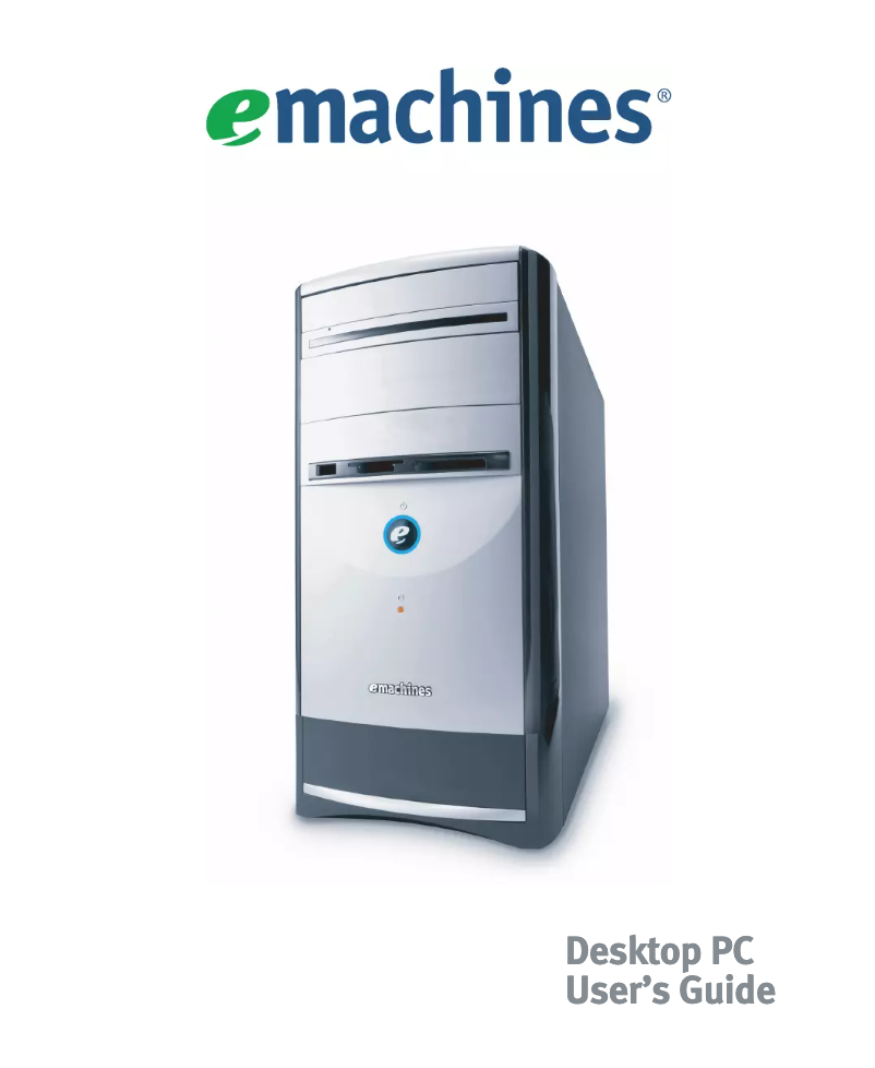 Page n°1 - Manuel utilisateur eMachines T6532