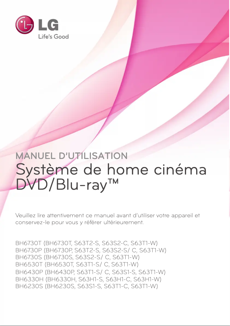 Image de la première page du manuel de l'appareil BH6230S