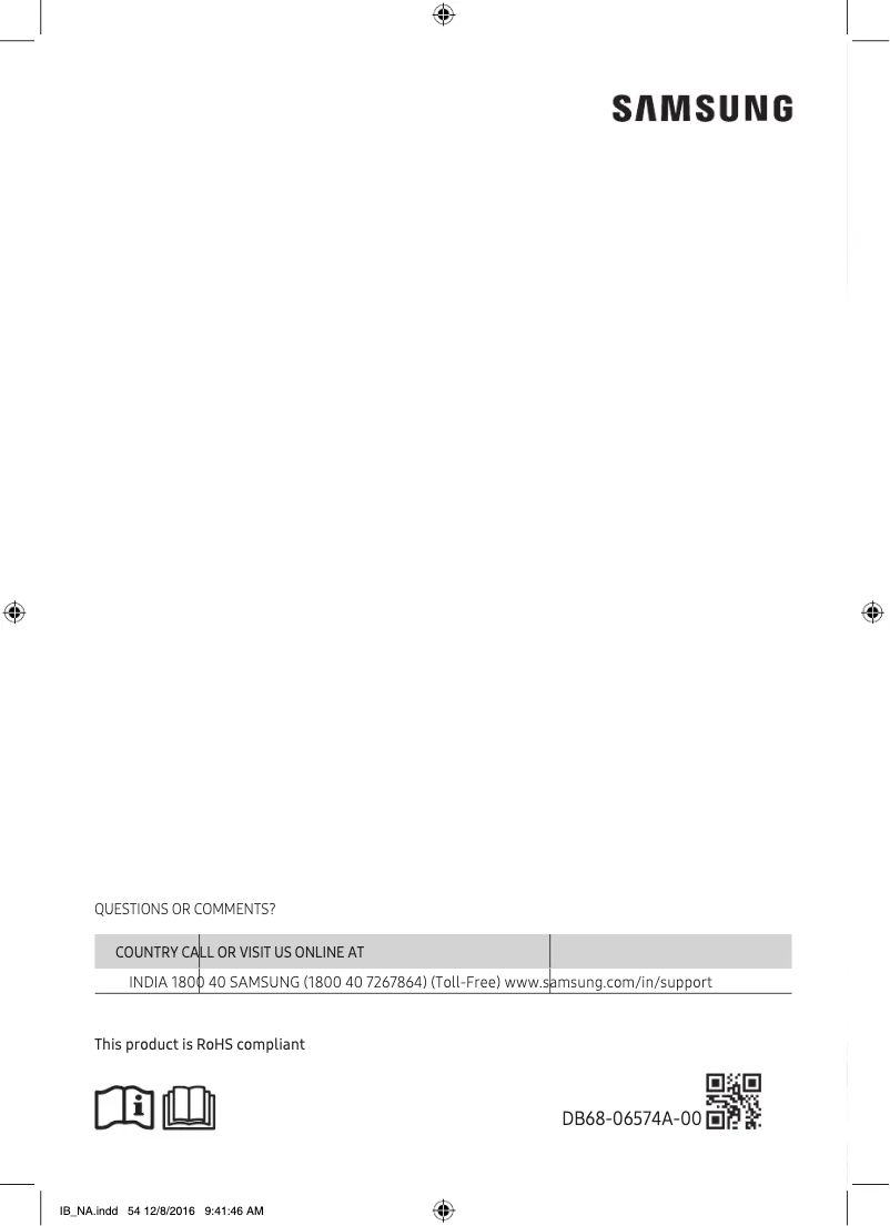 Image de la première page du manuel de l'appareil AR18MV5NEWKNNA