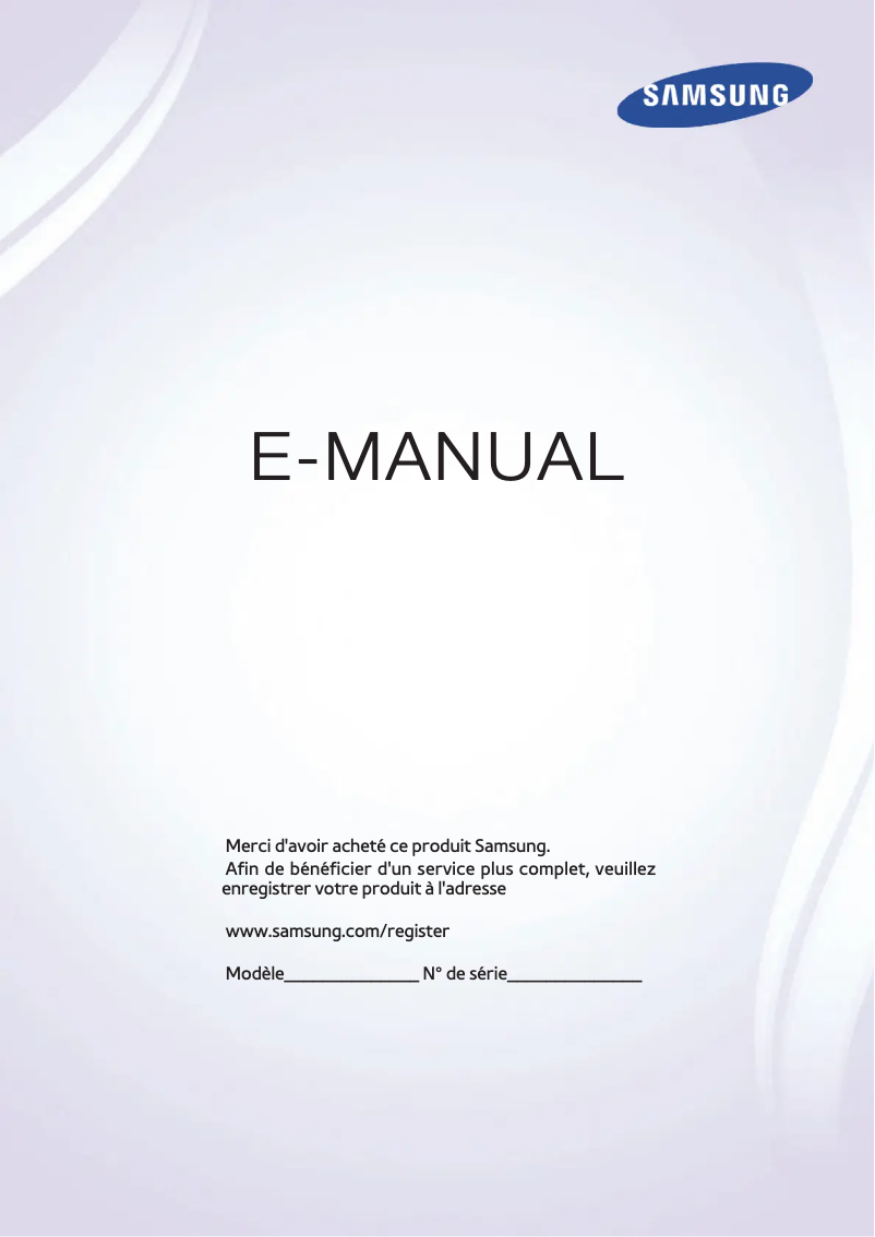 Page n°1 - Manuel utilisateur Samsung UE50HU6900
