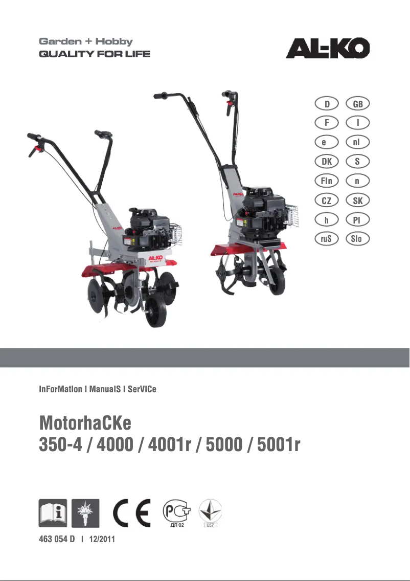 Image de la première page du manuel de l'appareil MH 350-4