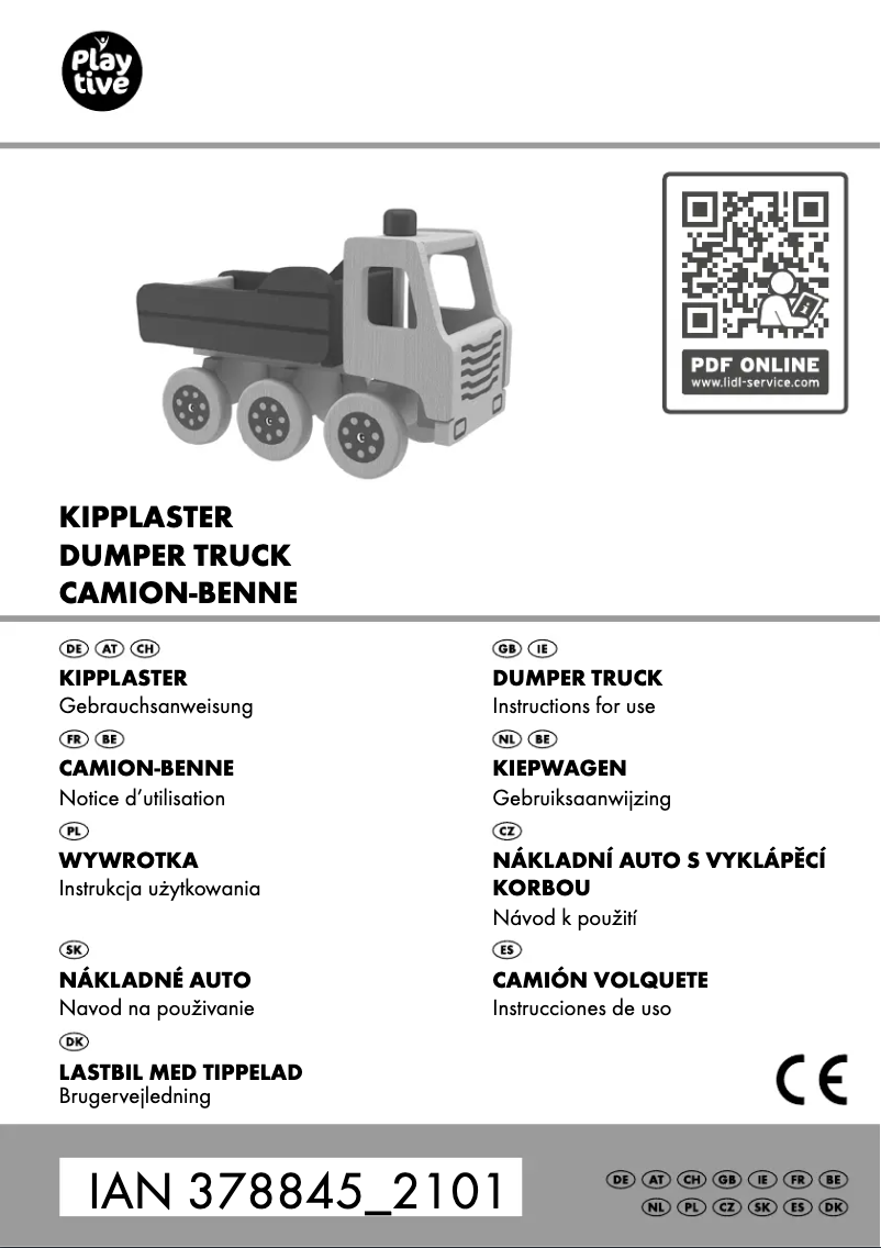 Page 1 de la notice Manuel utilisateur Playtive IAN 378845