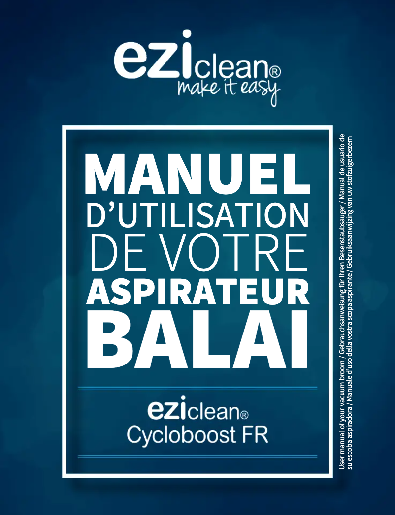 Page 1 de la notice Manuel utilisateur EZIclean Cycloboost FR8 Wash