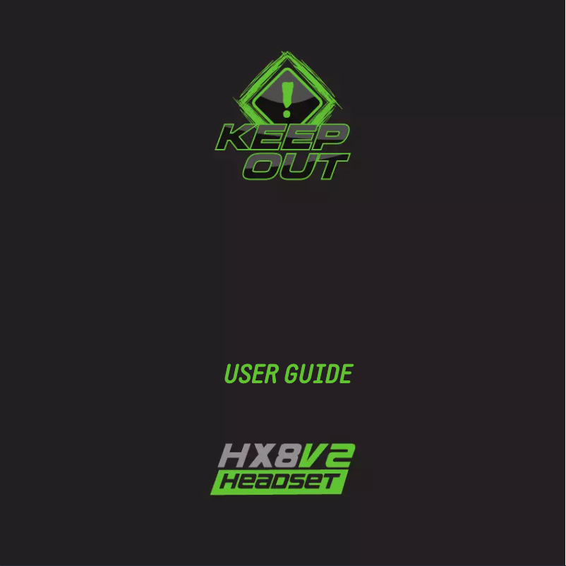 Page 1 de la notice Manuel utilisateur KeepOut HX8V2