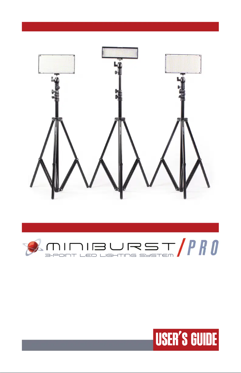 Image de la première page du manuel de l'appareil MiniBurst PRO