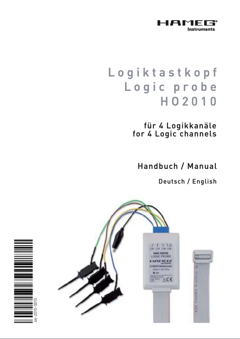 Page n°1 - Manuel utilisateur HAMEG HO2010