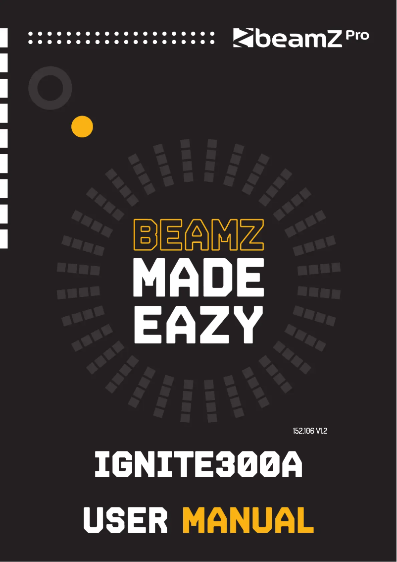 Page 1 de la notice Manuel utilisateur BeamZ IGNITE300A