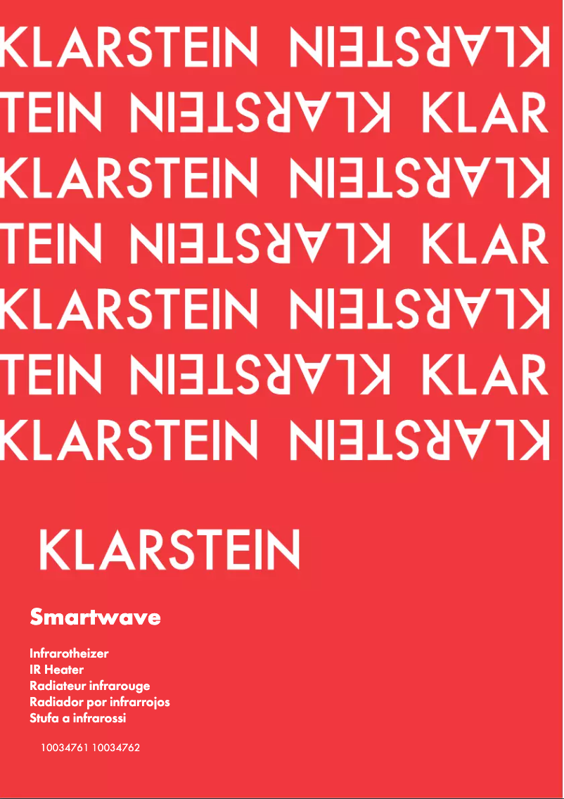 Page 1 de la notice Manuel utilisateur Klarstein 10034761
