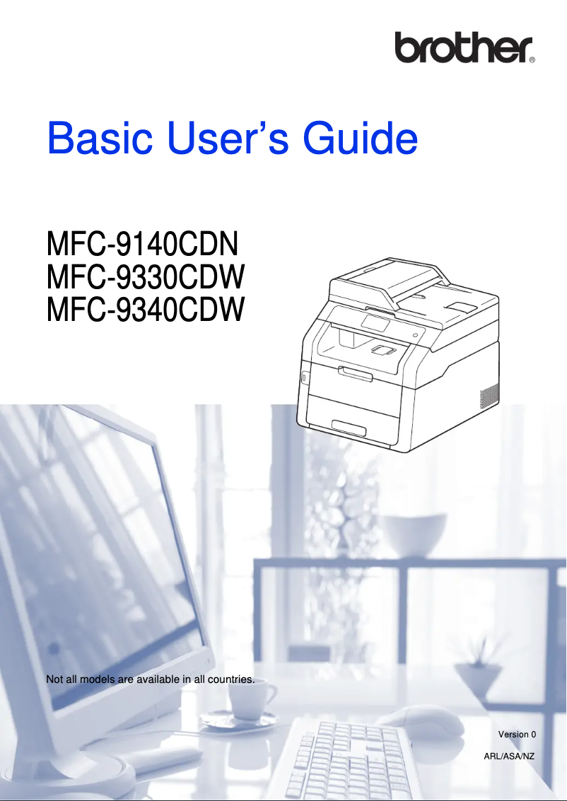 Image de la première page du manuel de l'appareil MFC-9335CDW