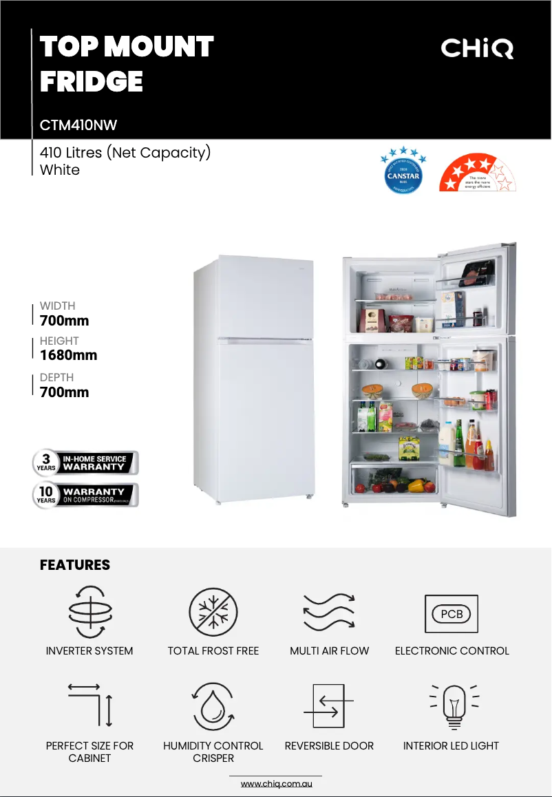 Image de la première page du manuel de l'appareil CTM410NW