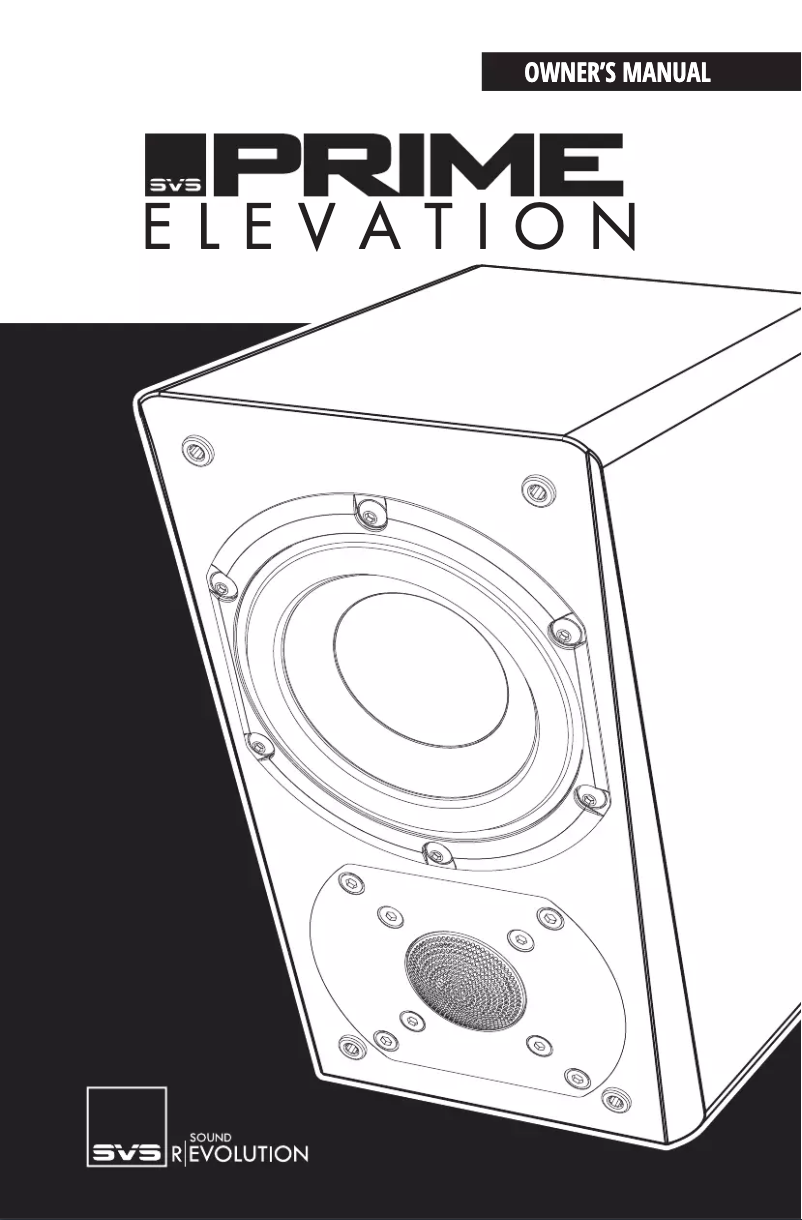 Página 1 del manual Manual de usuario SVS Prime Elevation