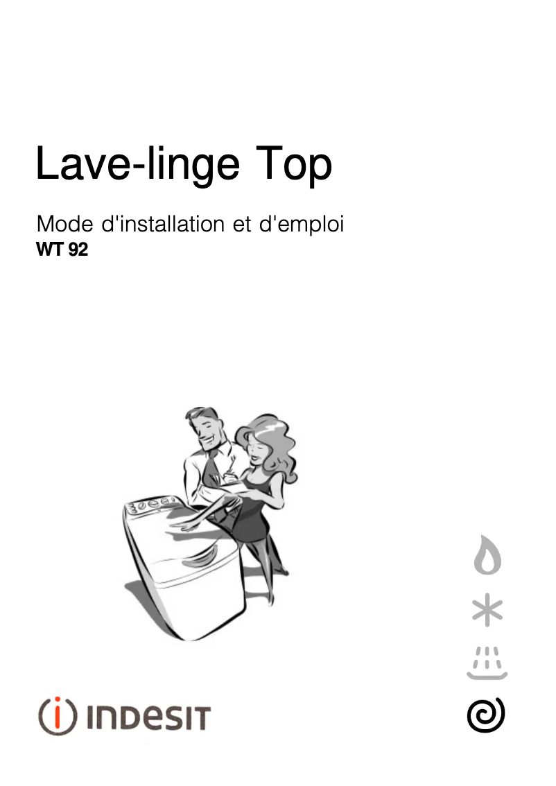 Image de la première page du manuel de l'appareil WT 92