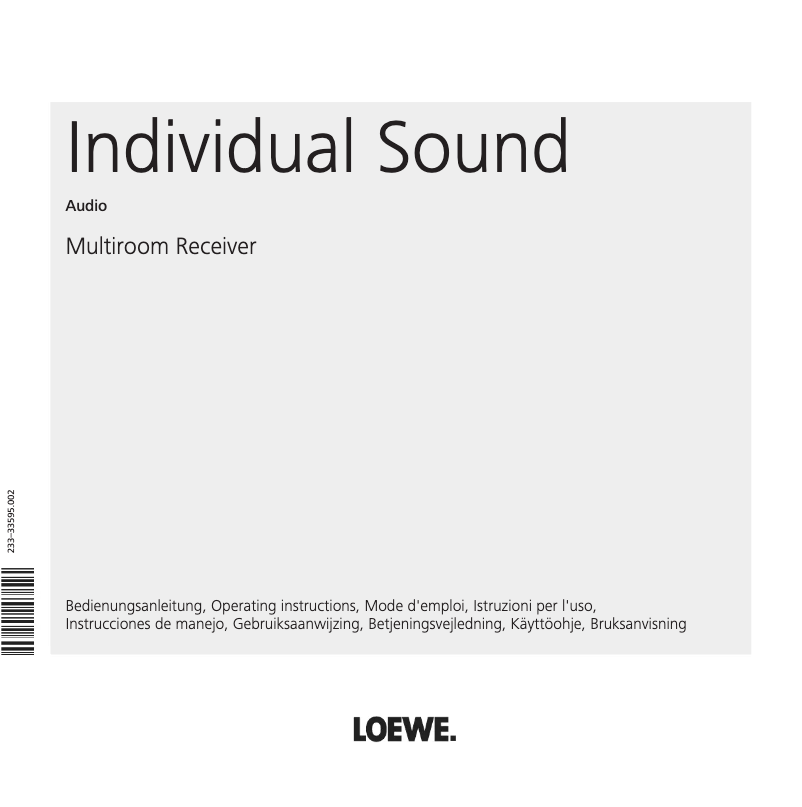 Image de la première page du manuel de l'appareil Multiroom Receiver