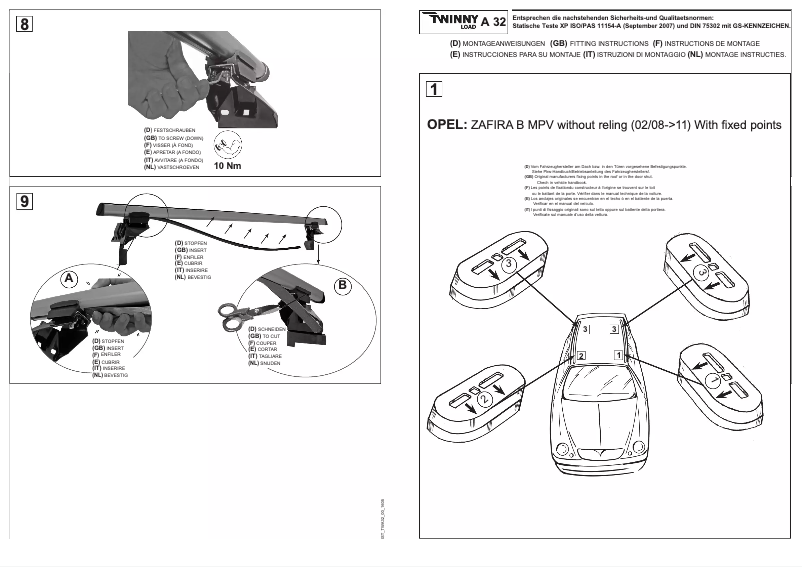 Page 1 de la notice Manuel utilisateur Twinny Load A 32