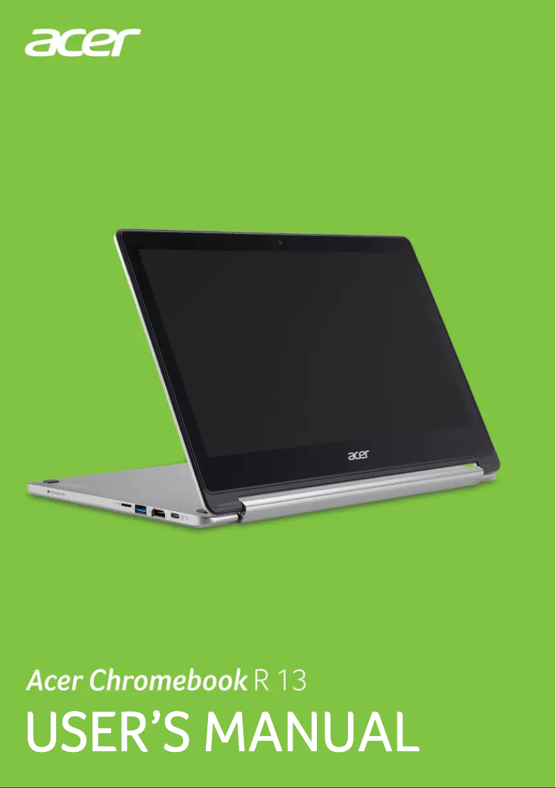 Página 1 del manual Manual de usuario Acer Chromebook R 13 CB5-312T