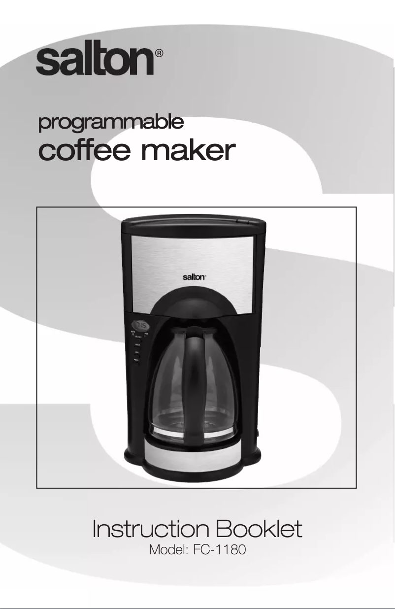 Image de la première page du manuel de l'appareil FC1180