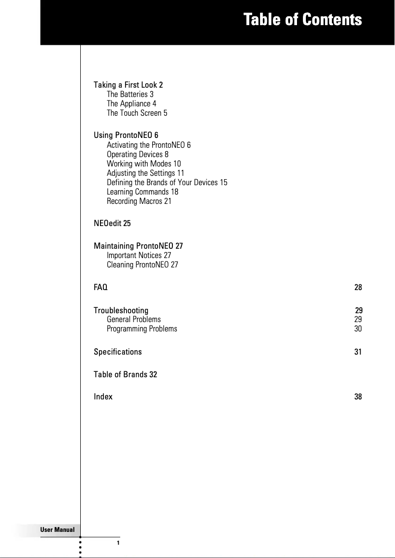 Page n°1 - Manuel utilisateur Philips SBC RU 930