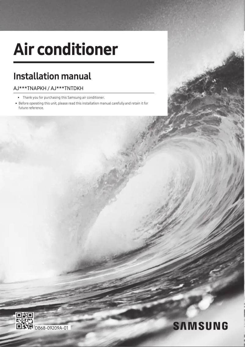 Page n°1 - Guide d'installation Samsung AJ050TNTDKH