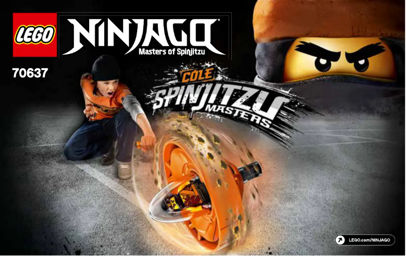 Page 1 de la notice Manuel utilisateur Lego Ninjago 70637