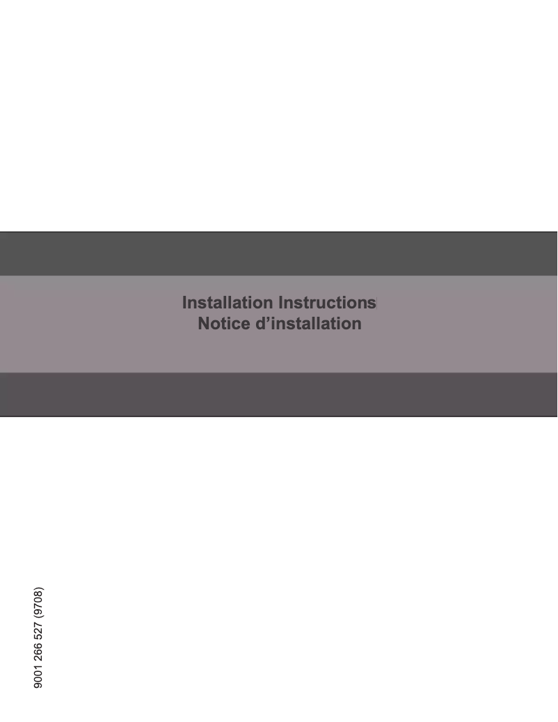 Page 1 of the manual Installation Guide Gaggenau DF481763