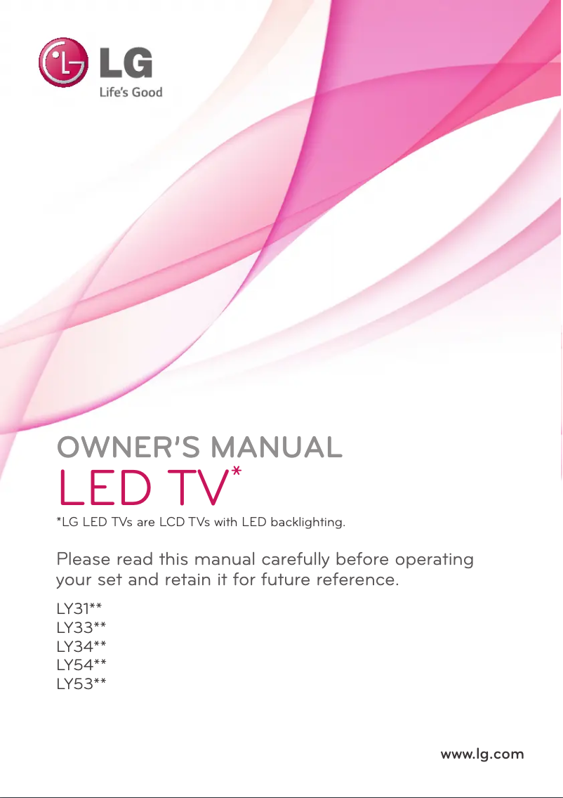 Page 1 de la notice Manuel utilisateur LG 42LY331C