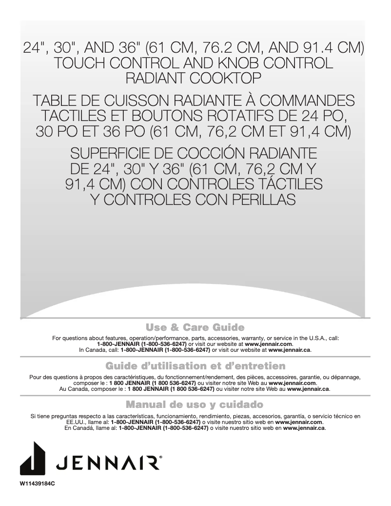 Page n°1 - Manuel utilisateur Jenn-Air JEC4536KB