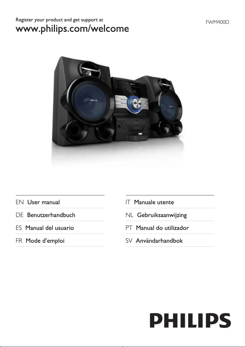 Página 1 del manual Manual de usuario Philips FWM400D