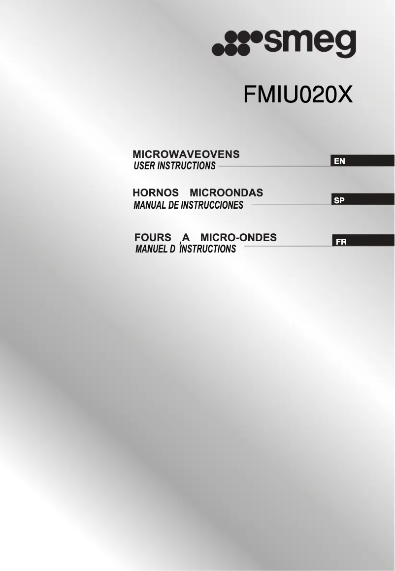 Page 1 de la notice Manuel utilisateur Smeg FMIU020X