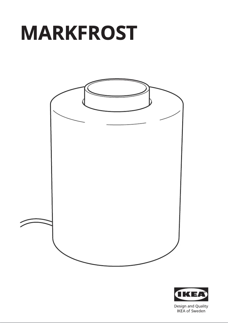 Page 1 de la notice Manuel utilisateur Ikea MARKFROST 004.626.75