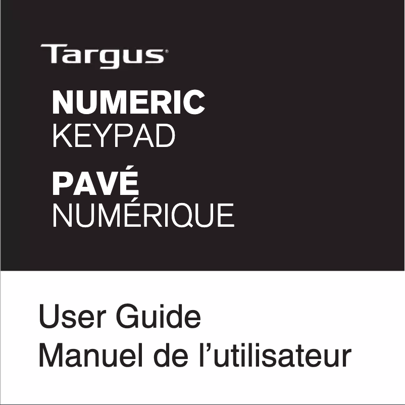 Page n°1 - Manuel utilisateur Targus AKP10CA