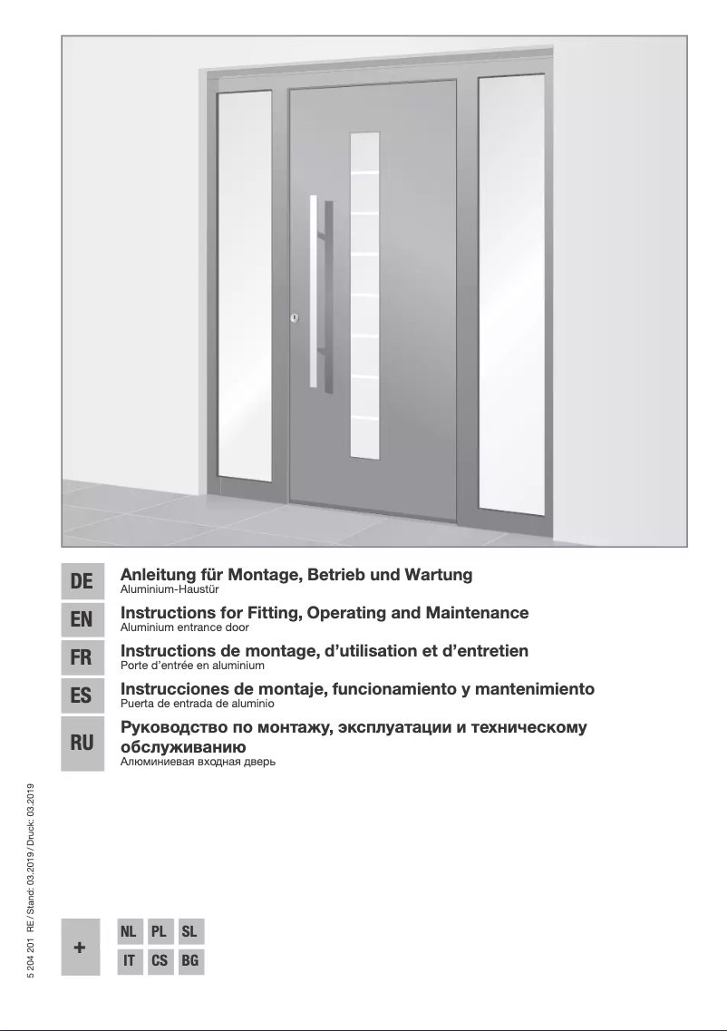 Page n°1 - Manuel utilisateur Hormann ThermoSafe ThermoCarbon