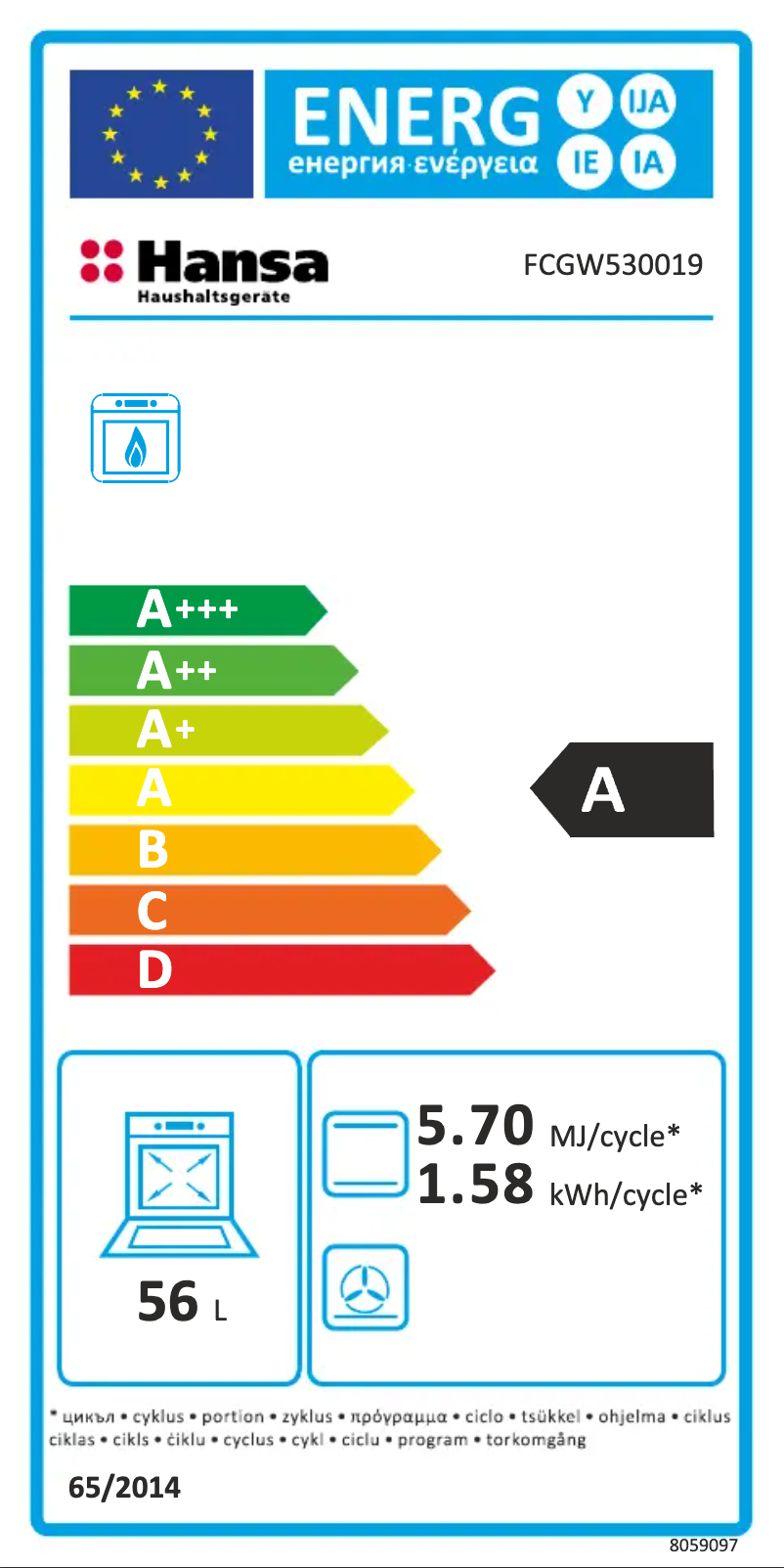 Image de la première page du manuel de l'appareil FCGW530019